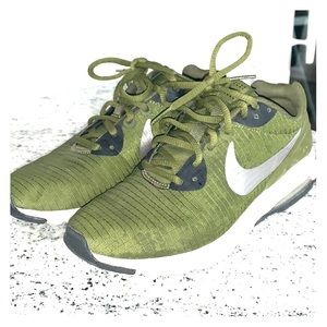 Army green Nike air tennis shoes